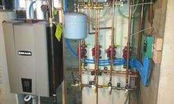 Tankless hot water heater installation in Sun Prairie WI, call Wohlers Heating today.